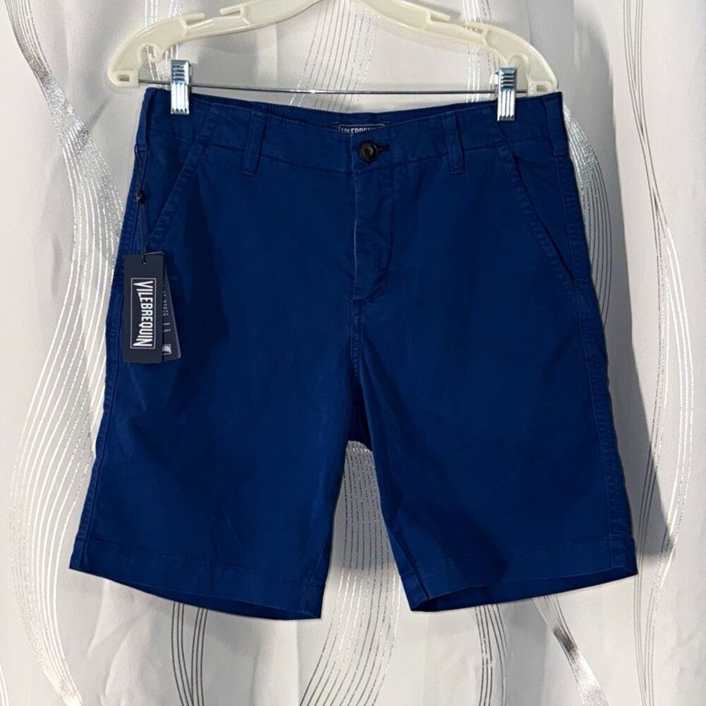 Vilebrequin Men’s Blue Chino Shorts Cotton Solid size30